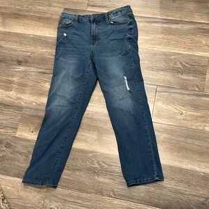 Straight leg blue jeans size 10